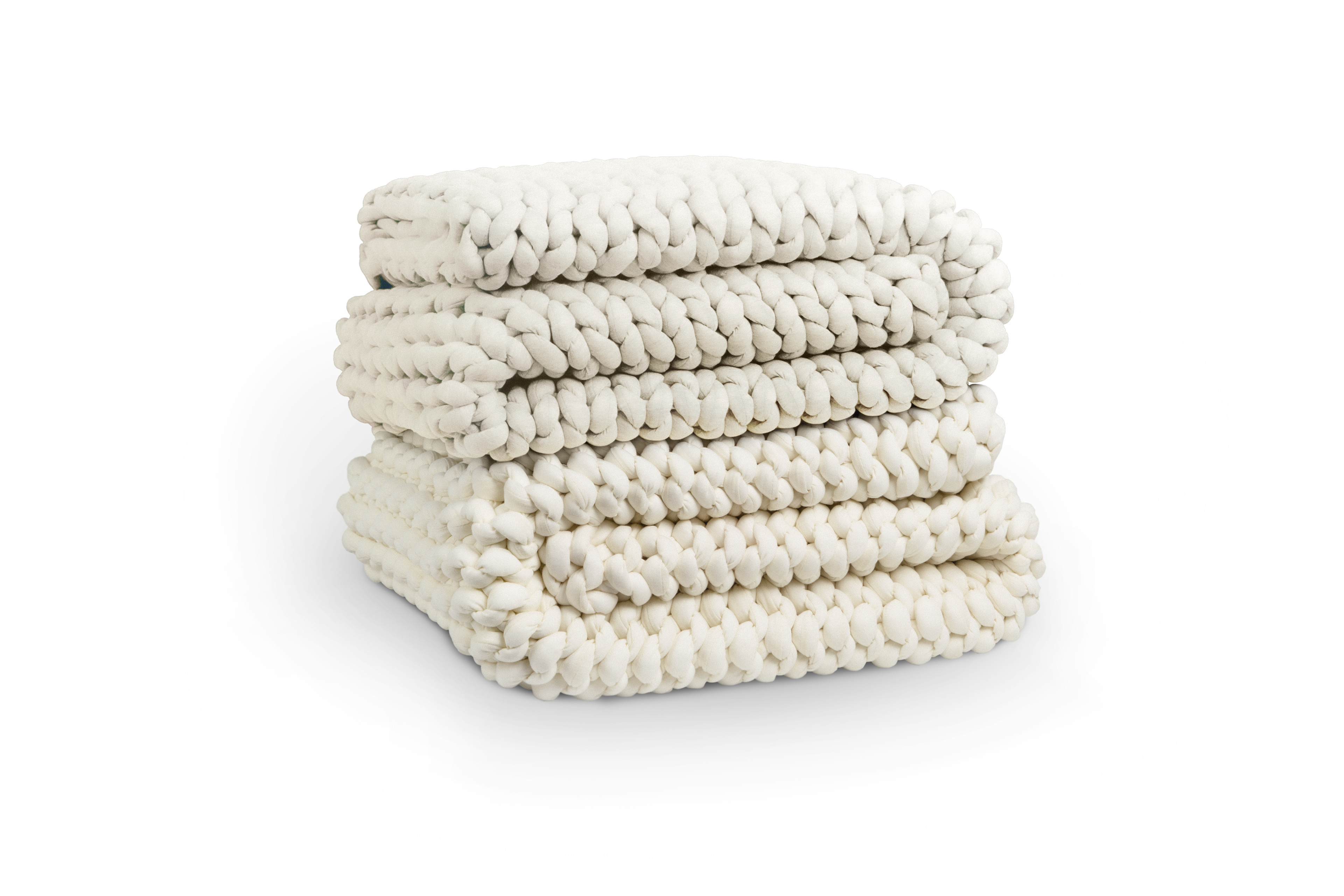 Blanket cleanly folded (Option:Color=Cream)