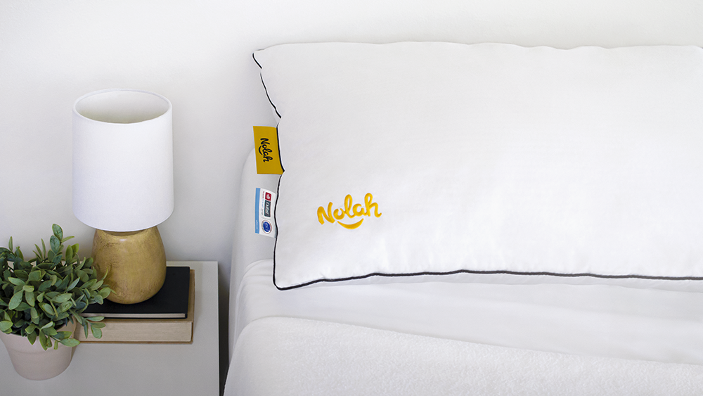 Nolah AirFiber pillow on bed